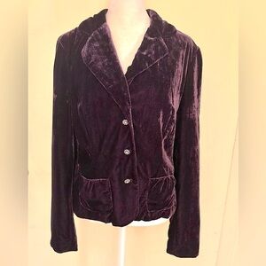 Velvet jacket by Axcess, size 10.